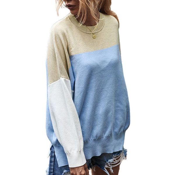 women's sweaters women round neck knit sweater casual long sleeve color block wide stripes tunic bx0b, White;black
women's sweaters women round neck knit sweater casual long sleeve color block wide stripes tunic bx0b, White;black