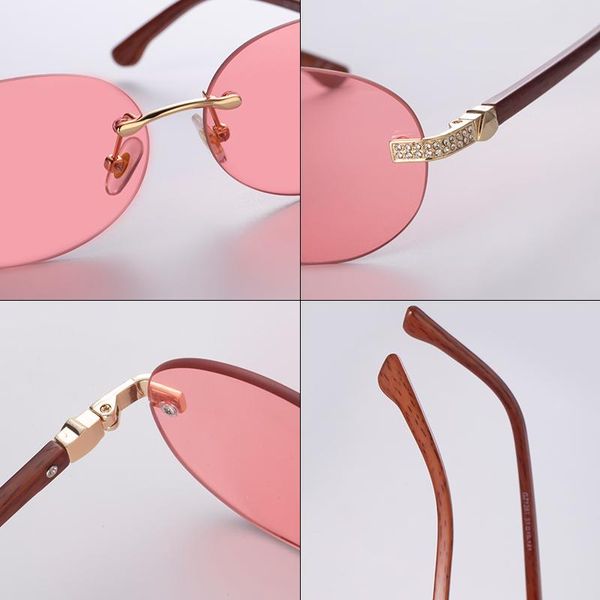 sunglasses rimless for women diamond-encrusted personality imitation wood round frame stylish multicolor glasses, White;black
sunglasses rimless for women diamond-encrusted personality imitation wood round frame stylish multicolor glasses, White;black