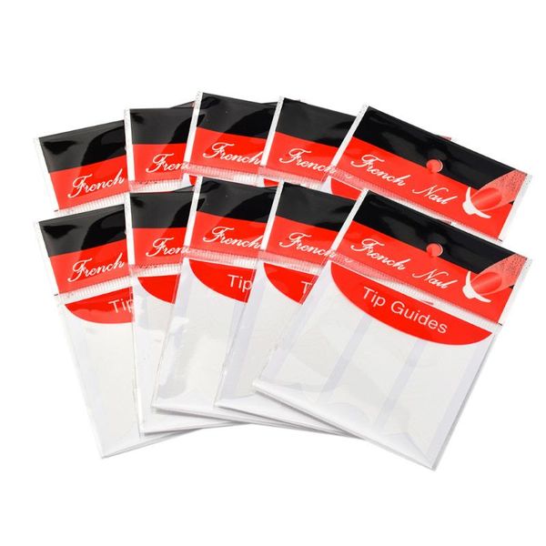 10pcs professional white french manicure sticker diy for nail art tool stickers stencil strip manicures tape makeup tools & decals, Black
10pcs professional white french manicure sticker diy for nail art tool stickers stencil strip manicures tape makeup tools & decals, Black