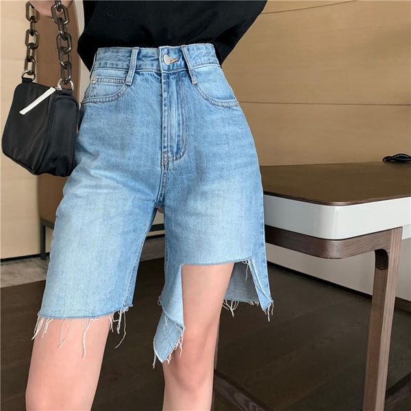 women's shorts denim women high waist plus size chic tassel irregular casual streetwear straight jeans summer, White;black
women's shorts denim women high waist plus size chic tassel irregular casual streetwear straight jeans summer, White;black