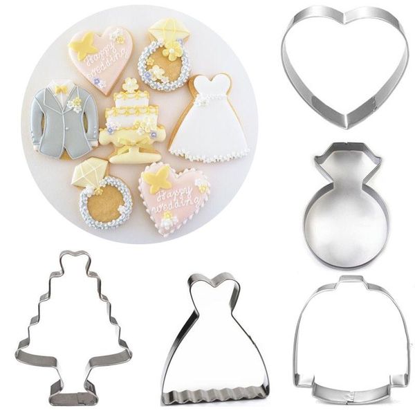 baking moulds 1pcs patisserie reposteria wedding dress suit ring heart cookie cutters fondant cake decor tools cupcake ers biscuit mould
baking moulds 1pcs patisserie reposteria wedding dress suit ring heart cookie cutters fondant cake decor tools cupcake ers biscuit mould