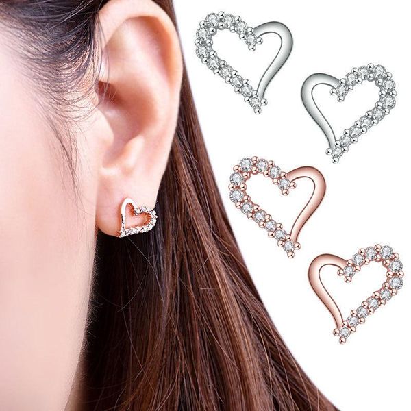 sterling silver 2 color zircon heart-shaped earrings female models suitable for valentine's day gift stud, Golden;silver
sterling silver 2 color zircon heart-shaped earrings female models suitable for valentine's day gift stud, Golden;silver