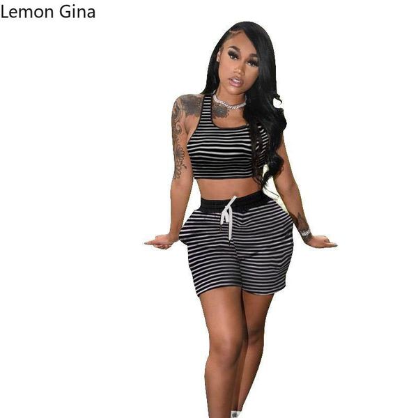women's tracksuits lemon gina casual simple and fashionable striped waistcoat sports suit (with pockets), Gray
women's tracksuits lemon gina casual simple and fashionable striped waistcoat sports suit (with pockets), Gray