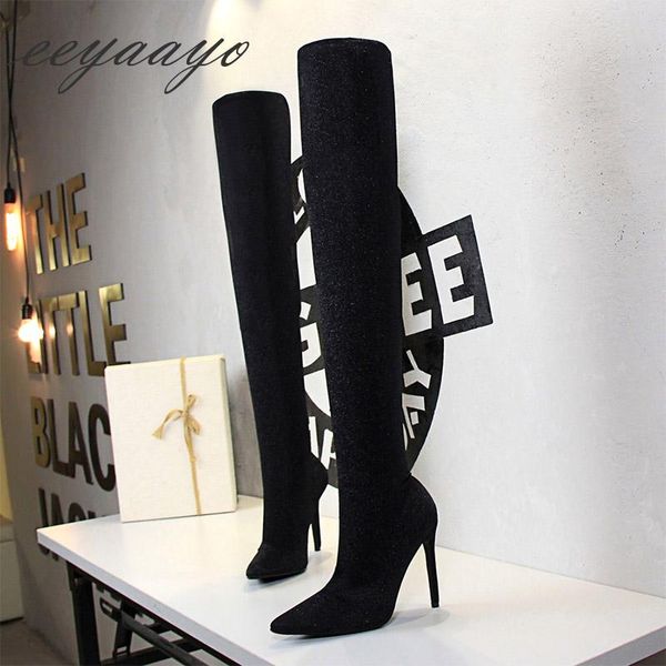 boots 2021 autumn elastic women over-the-knee 11cm high thin heel pointed toe ladies shoes black thigh
boots 2021 autumn elastic women over-the-knee 11cm high thin heel pointed toe ladies shoes black thigh