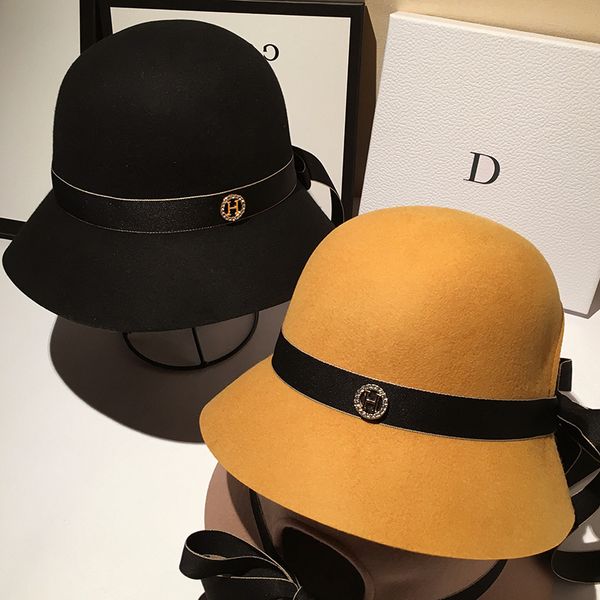 autumn and winter new retro black wool hat web celebrity all-match jazz hat fashion simple bow warm hat, Blue;gray
autumn and winter new retro black wool hat web celebrity all-match jazz hat fashion simple bow warm hat, Blue;gray