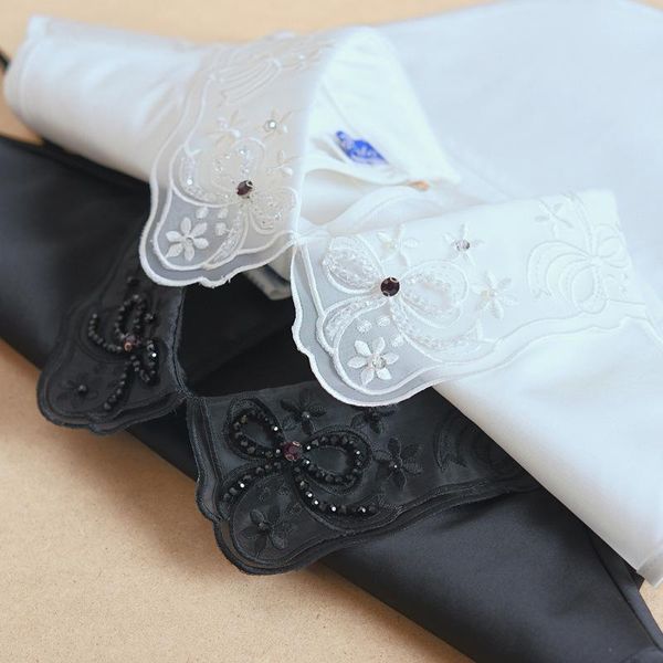 bow ties women's autumn embroidered beaded fake collars female shirt detachable removable neckwear flase faux cols, Black;gray
bow ties women's autumn embroidered beaded fake collars female shirt detachable removable neckwear flase faux cols, Black;gray