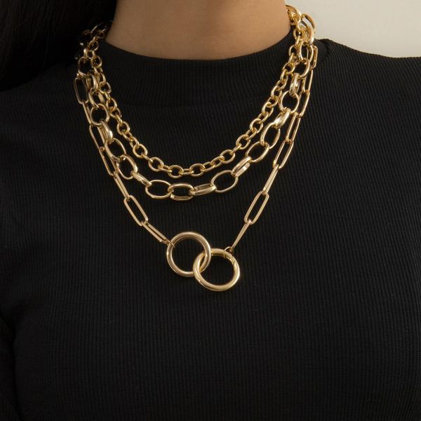 pendant necklaces 3pcs/set multilayer cuban curb chunky chain necklace for women men boho fashion circle link aesthetic neck jewelry, Silver
pendant necklaces 3pcs/set multilayer cuban curb chunky chain necklace for women men boho fashion circle link aesthetic neck jewelry, Silver