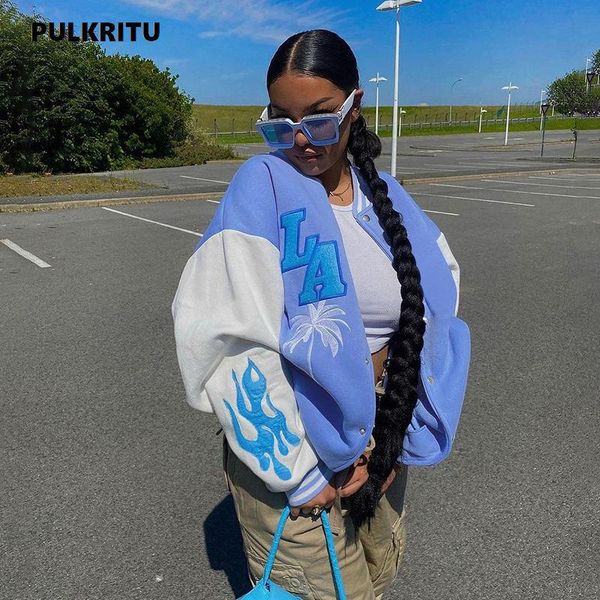 women's jackets pulkritu winter letter embroidery baseball uniform jacket for women loose single-breasted long sleeve outwear streetwea, Black;brown
women's jackets pulkritu winter letter embroidery baseball uniform jacket for women loose single-breasted long sleeve outwear streetwea, Black;brown