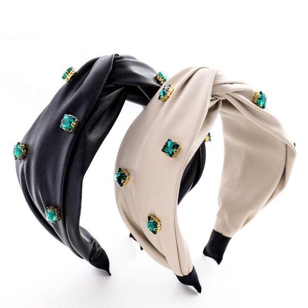hair accessories leather cross-knot headband women's handmade wide-width girl green big stone headwear fashion
hair accessories leather cross-knot headband women's handmade wide-width girl green big stone headwear fashion