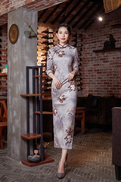 ethnic clothing purple vintage slim vestidos improved cheongsams women long mandarin collar chinese dress print classic qipao formal prom go, Red
ethnic clothing purple vintage slim vestidos improved cheongsams women long mandarin collar chinese dress print classic qipao formal prom go, Red