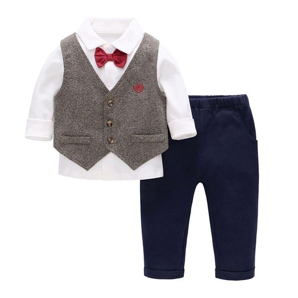 clothing sets children's suit baby one year old dress vest shirt gentleman boys clothes toddler boy, White
clothing sets children's suit baby one year old dress vest shirt gentleman boys clothes toddler boy, White