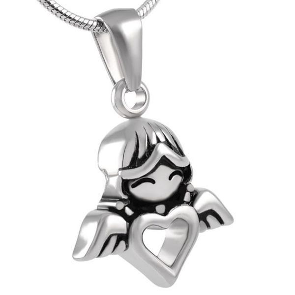 pendant necklaces mjd8214 fashion jewelry cupid style stainless steel cremation with 2 tone necklace, Silver
pendant necklaces mjd8214 fashion jewelry cupid style stainless steel cremation with 2 tone necklace, Silver