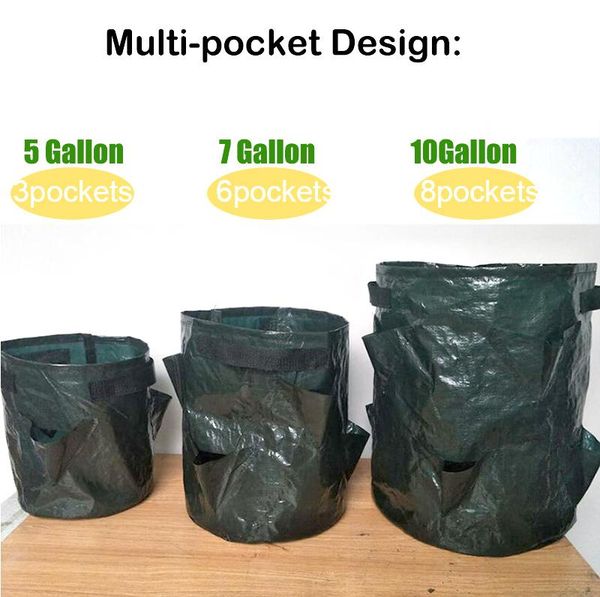 planters & pots 5/7/10 gallon strawberry tomato flower growing bag multi-mouth container bags grow planter pot garden tools
planters & pots 5/7/10 gallon strawberry tomato flower growing bag multi-mouth container bags grow planter pot garden tools
