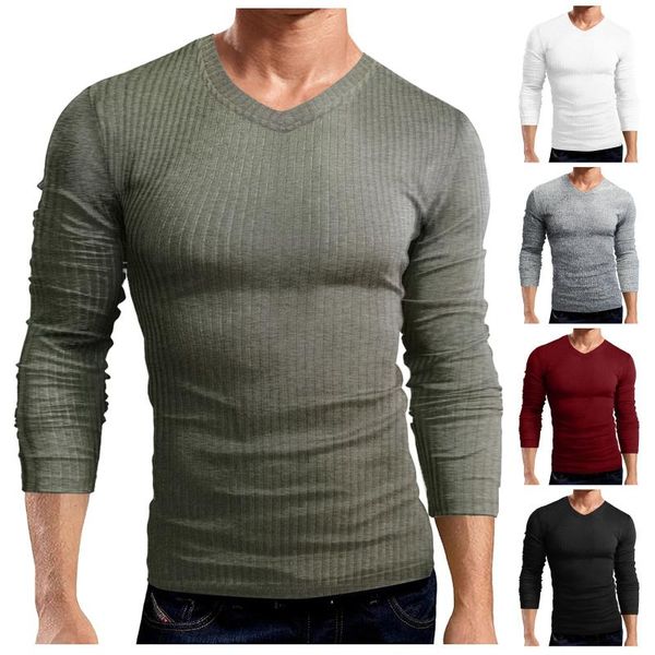 men's t-shirts men casual v neck sweat loose pullover t-shirt shirts fit solid color warm long sleeve, White;black
men's t-shirts men casual v neck sweat loose pullover t-shirt shirts fit solid color warm long sleeve, White;black