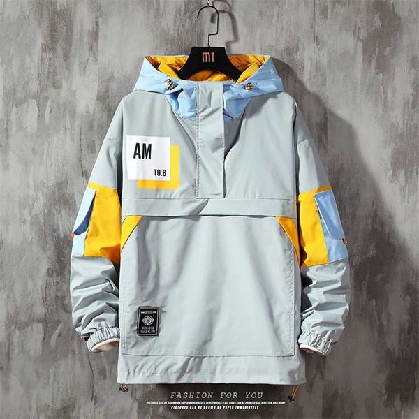 men's jacket fashion spring autum casual streetwear hoodie men waterproof clothes mens windbreaker coat male outwear 211008, Black;brown
men's jacket fashion spring autum casual streetwear hoodie men waterproof clothes mens windbreaker coat male outwear 211008, Black;brown