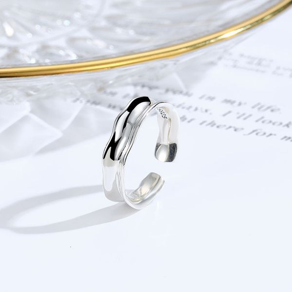 delicate ring korean version s925 sterling silver fashion classic bare body simple water wave personality opening female thai
delicate ring korean version s925 sterling silver fashion classic bare body simple water wave personality opening female thai