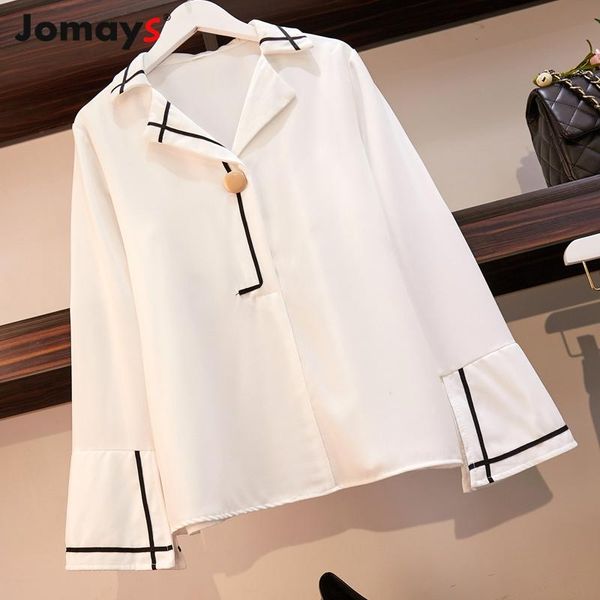 women's blouses & shirts jomays fashion white elegant office lady acrylic shirt bell sleeve workwear casual spring autumn long blouse
women's blouses & shirts jomays fashion white elegant office lady acrylic shirt bell sleeve workwear casual spring autumn long blouse