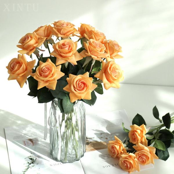decorative flowers & wreaths 42cm artificial moisturizing rose fake flower home living room decoration wedding decor real touch 
decorative flowers & wreaths 42cm artificial moisturizing rose fake flower home living room decoration wedding decor real touch