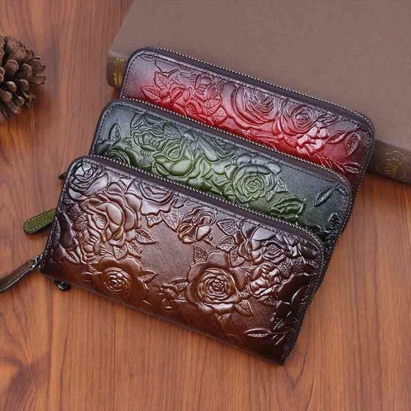 genuine leather women wallet long clutch handy bag printing rose flower female lady card retro money clips purse, Red;black
genuine leather women wallet long clutch handy bag printing rose flower female lady card retro money clips purse, Red;black