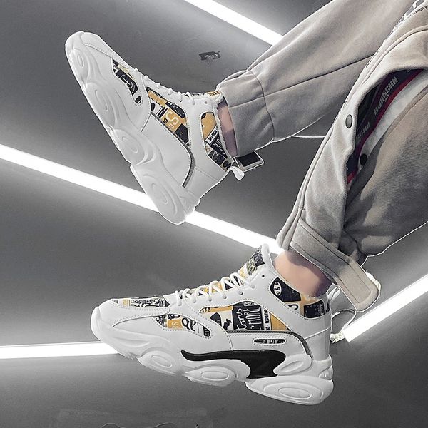new casual shoes mens comfortable leather thick sole mens casual fashion mens running shoes trendy youth high-shoes 7--10
new casual shoes mens comfortable leather thick sole mens casual fashion mens running shoes trendy youth high-shoes 7--10