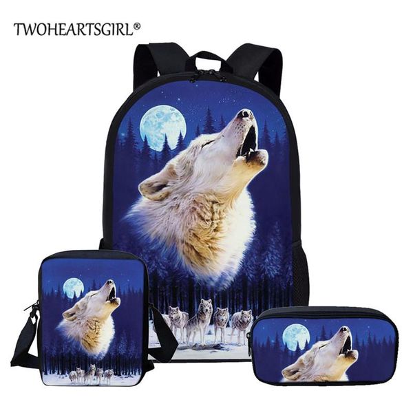 backpack twoheartsgirl personalized wolf print student for teenager chirdren bagpack 3d school boys kids knapsack 3pcs/set
backpack twoheartsgirl personalized wolf print student for teenager chirdren bagpack 3d school boys kids knapsack 3pcs/set