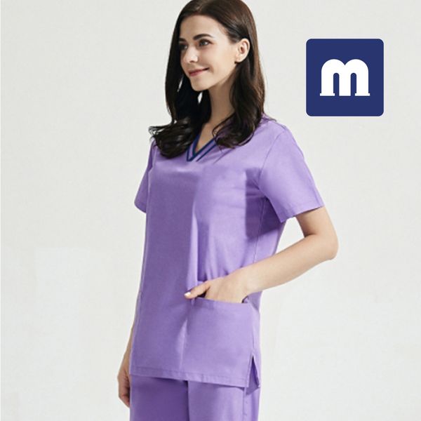 053 threepocket scrubs hospital uniform pant for women tailored fit super soft stretch antiwrinkle medical scrubs uniform shirt, White
053 threepocket scrubs hospital uniform pant for women tailored fit super soft stretch antiwrinkle medical scrubs uniform shirt, White