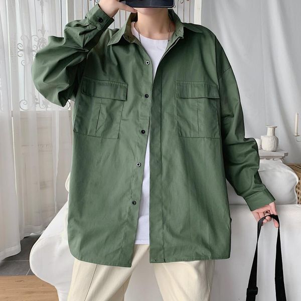 men's casual shirts vintage men safari style thin multi-pockets long sleeve work shirt 2021, White;black
men's casual shirts vintage men safari style thin multi-pockets long sleeve work shirt 2021, White;black