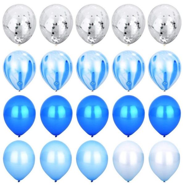 party decoration 20pcs latex balloon set confetti sequin blue series emulsion sequins for birthday activities
party decoration 20pcs latex balloon set confetti sequin blue series emulsion sequins for birthday activities