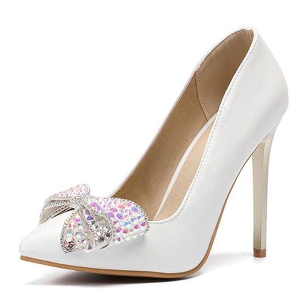 dress shoes women pumps stilettos ladies pu slip on 11cm thin high heels pointed toe office career wedding rhinestones butterfly-knot, Black
dress shoes women pumps stilettos ladies pu slip on 11cm thin high heels pointed toe office career wedding rhinestones butterfly-knot, Black