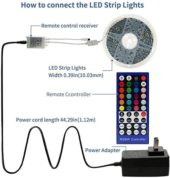 led strip light smd 5m 10m waterproof rgb warm white neon 12v 40key controller full set strips
led strip light smd 5m 10m waterproof rgb warm white neon 12v 40key controller full set strips
