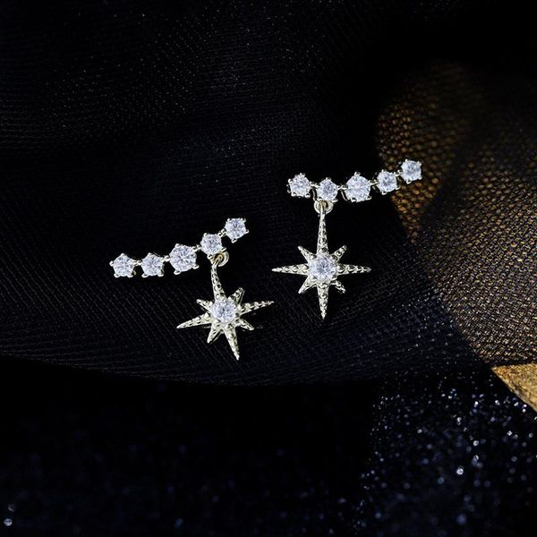 fashion korean cubic zircon star dangle earrings for women wedding elegant party accessories drop earring jewelry female & chandelier, Silver
fashion korean cubic zircon star dangle earrings for women wedding elegant party accessories drop earring jewelry female & chandelier, Silver