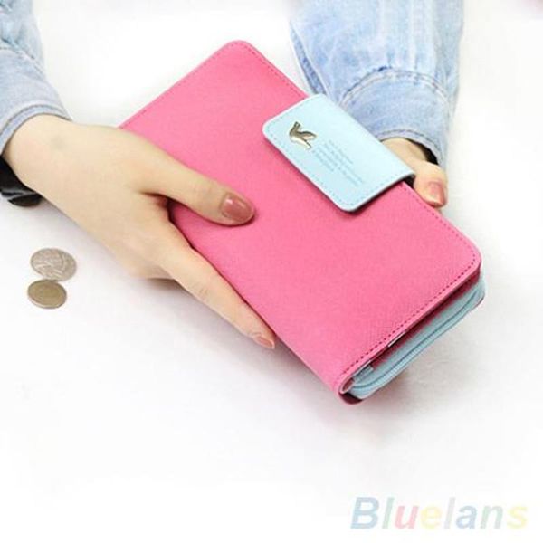 women leather wallet long purse with card phone holder clutch handbag womens wallets and purses portafoglio donna monedero mujer, Red;black
women leather wallet long purse with card phone holder clutch handbag womens wallets and purses portafoglio donna monedero mujer, Red;black