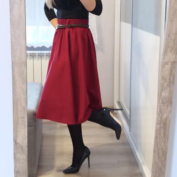 pleated skirt women korean style summer midi high waist a-line school skirts with belt big swing a- line, Black
pleated skirt women korean style summer midi high waist a-line school skirts with belt big swing a- line, Black