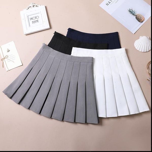 spring solid pleated high waisted women skirts a line short sweet cute girl school uniform zipper mini, Black
spring solid pleated high waisted women skirts a line short sweet cute girl school uniform zipper mini, Black