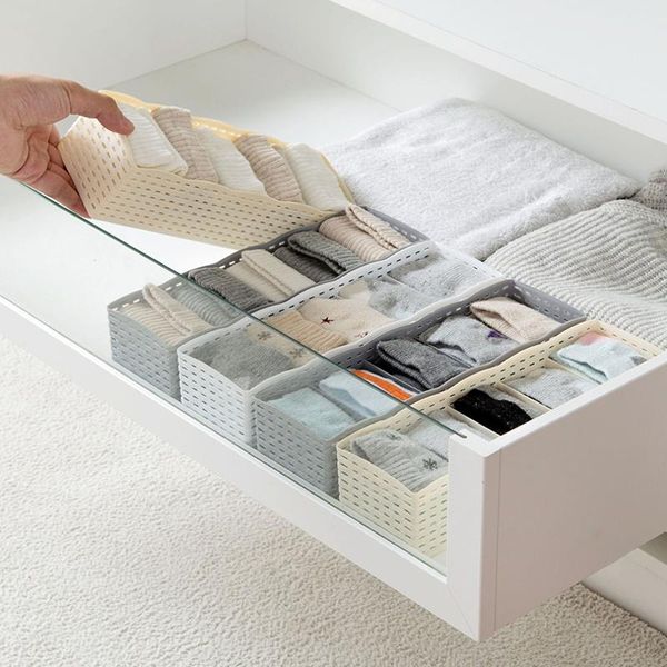 storage drawers in stock 5 grids plastic socks underwear tie organizer home box organizador ropa wardrobe drawer closet
storage drawers in stock 5 grids plastic socks underwear tie organizer home box organizador ropa wardrobe drawer closet