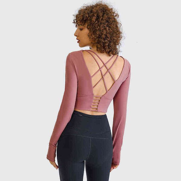 women's jackets 2021 autumn and winter cross back sports long sleeve fitns with cht pad t-shirt tight running yoga suit, White
women's jackets 2021 autumn and winter cross back sports long sleeve fitns with cht pad t-shirt tight running yoga suit, White