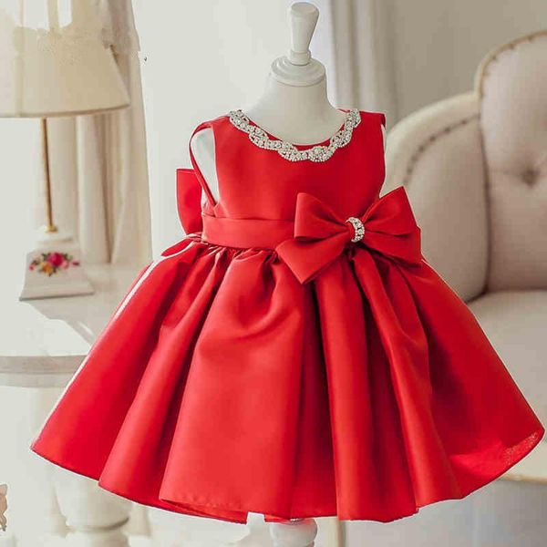 girl's dresses baby girl dress red tulle 1 years girls birthday beaded big bow vestido infant baptism christening, Red;yellow
girl's dresses baby girl dress red tulle 1 years girls birthday beaded big bow vestido infant baptism christening, Red;yellow