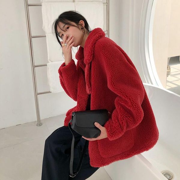 women's fur & faux 2021 autumn and winter high-quality women lamb hair short coat female fashion wool jacket, Black
women's fur & faux 2021 autumn and winter high-quality women lamb hair short coat female fashion wool jacket, Black