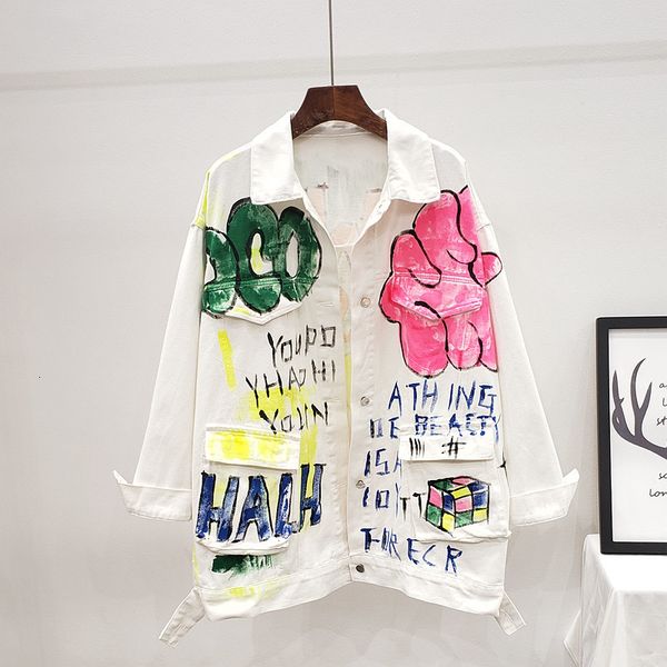 jacket fashion letter graffiti white denim women streetwear chaquetas mujer autumn big size loose short jeans jacket coat female, Black;brown
jacket fashion letter graffiti white denim women streetwear chaquetas mujer autumn big size loose short jeans jacket coat female, Black;brown