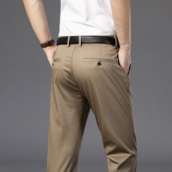 men's pants 7 colors autumn business casual classic style loose and straight bamboo fiber stretch trousers brand, Black
men's pants 7 colors autumn business casual classic style loose and straight bamboo fiber stretch trousers brand, Black