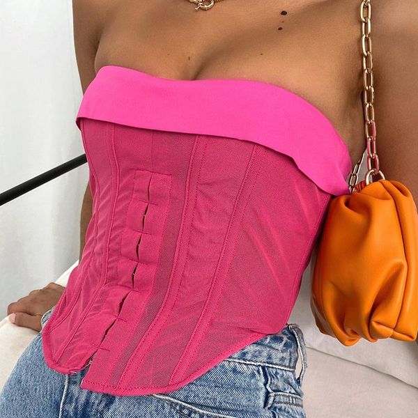 women's tanks & camis skinny corset strapless tube bustier chic women backless off shoulder irregular cami crop elegant lady clothe, White
women's tanks & camis skinny corset strapless tube bustier chic women backless off shoulder irregular cami crop elegant lady clothe, White