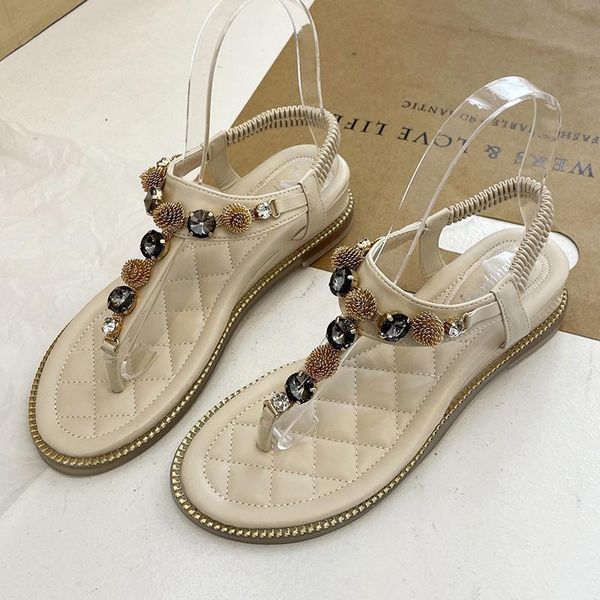 luxury sandals 2021 summer fashion bohemian designers beach flat flip-toe shoes ladies flats beige sandels for women, Black
luxury sandals 2021 summer fashion bohemian designers beach flat flip-toe shoes ladies flats beige sandels for women, Black