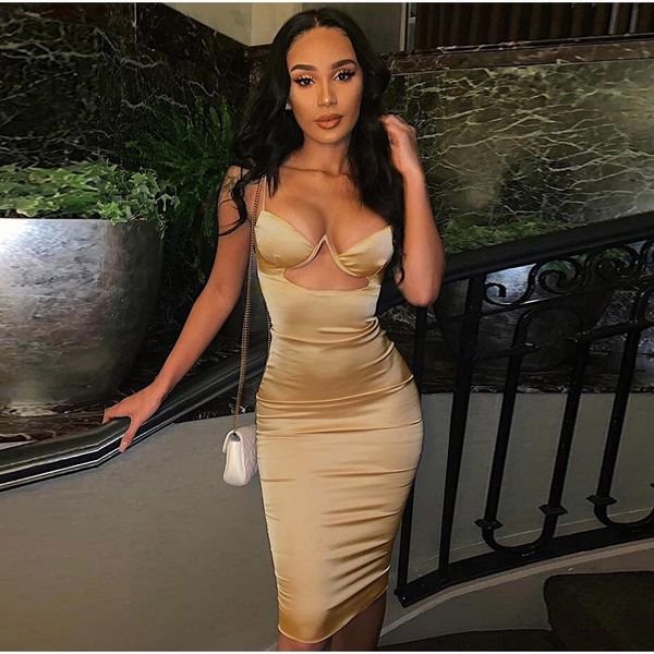 satin dress women 2021 summer autumn spaghetti strap sleeveless backless midi dresses elegant hollow pad bodycon vestidos casual, Black;gray
satin dress women 2021 summer autumn spaghetti strap sleeveless backless midi dresses elegant hollow pad bodycon vestidos casual, Black;gray