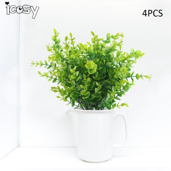 4pcs 7branch/35heads bouquet artificial eucalyptus green plants for home garden decoration drop decorative flowers & wreaths
4pcs 7branch/35heads bouquet artificial eucalyptus green plants for home garden decoration drop decorative flowers & wreaths