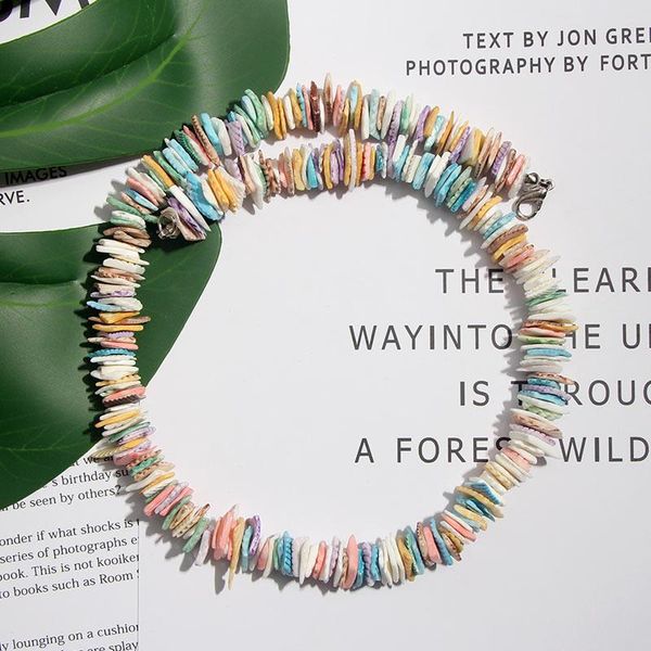 chokers boho irregular colorful stone beaded necklace multicolor bead chain choker collar fashion beach style jewelry 2021, Golden;silver
chokers boho irregular colorful stone beaded necklace multicolor bead chain choker collar fashion beach style jewelry 2021, Golden;silver
