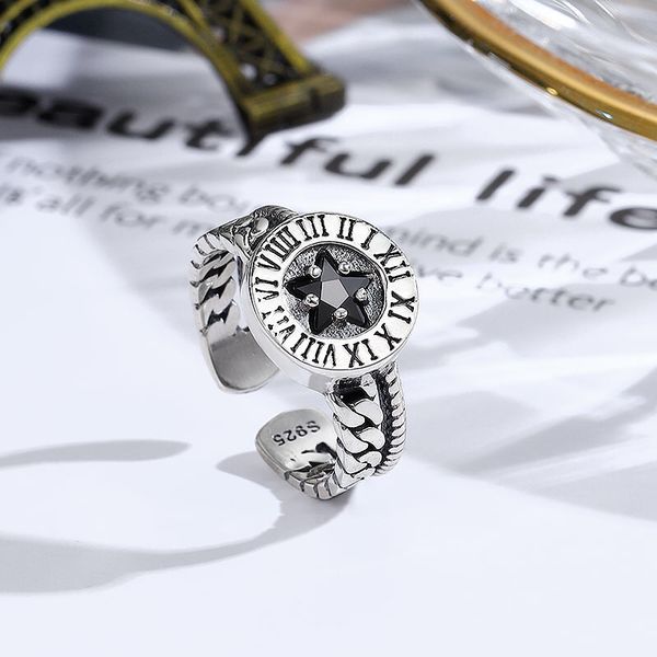 s925 sterling silver rings niche design black five-pointed star ring gift, Golden;silver
s925 sterling silver rings niche design black five-pointed star ring gift, Golden;silver