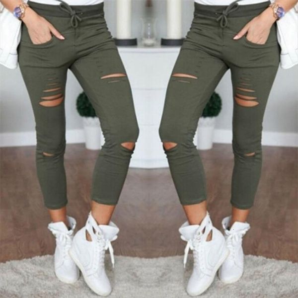 pencil trousers skinny stretch womens capris slim fashion spring autumn hole sweatpants, Black;white
pencil trousers skinny stretch womens capris slim fashion spring autumn hole sweatpants, Black;white