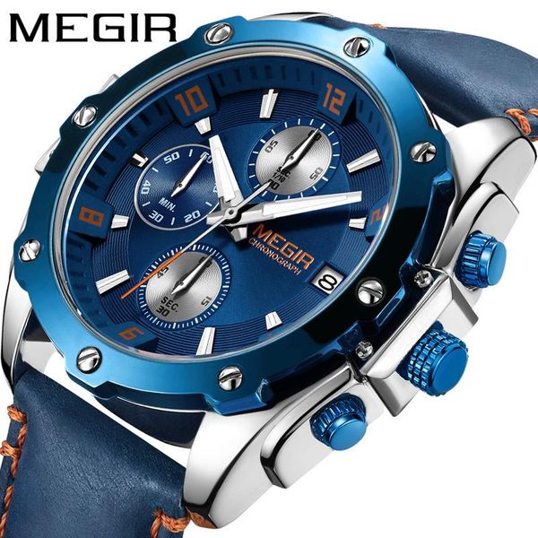 wristwatches megir 2074 couple watches quartz brand waterproof fashion wrist watch leather chronograph sport, Slivery;brown
wristwatches megir 2074 couple watches quartz brand waterproof fashion wrist watch leather chronograph sport, Slivery;brown
