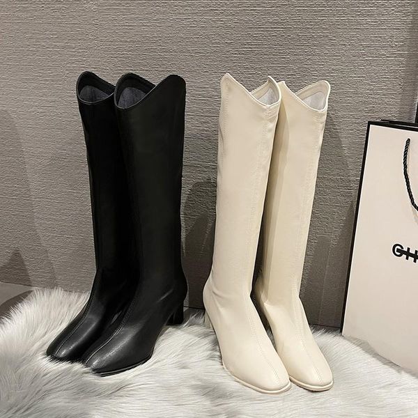 boots but knee women's 2021 autumn and winter plus cotton warm high-heeled riding high boots., Black
boots but knee women's 2021 autumn and winter plus cotton warm high-heeled riding high boots., Black
