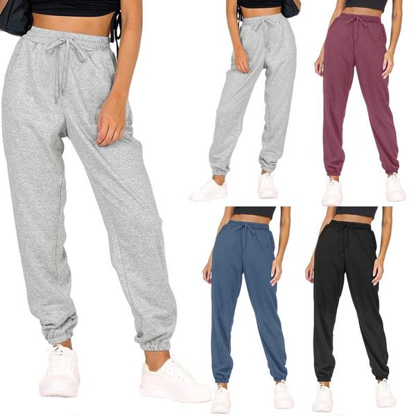 women's leggings womens autumn casual drawstring beam feet trousers pocket fashion solid color high waist long sweatpants, Black
women's leggings womens autumn casual drawstring beam feet trousers pocket fashion solid color high waist long sweatpants, Black